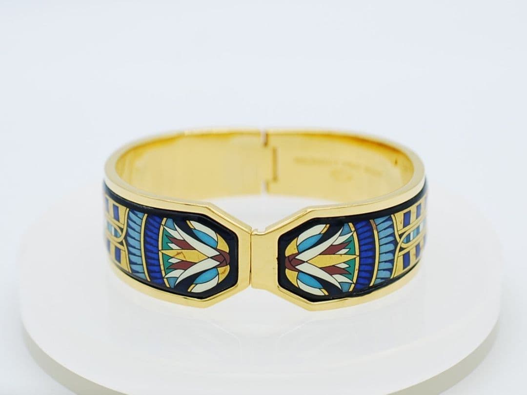 ヴィンテージMICHAELA FREY ミカエラフレイバングル七宝 ブレスレット