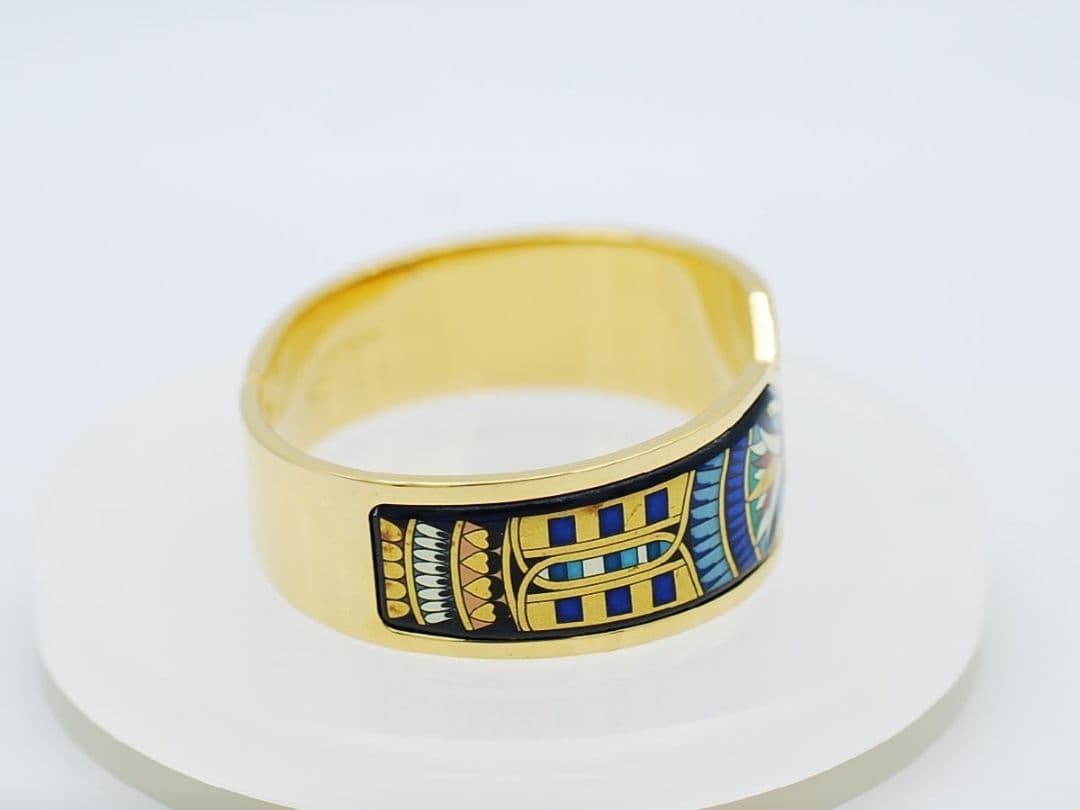 ヴィンテージMICHAELA FREY ミカエラフレイバングル七宝 ブレスレット