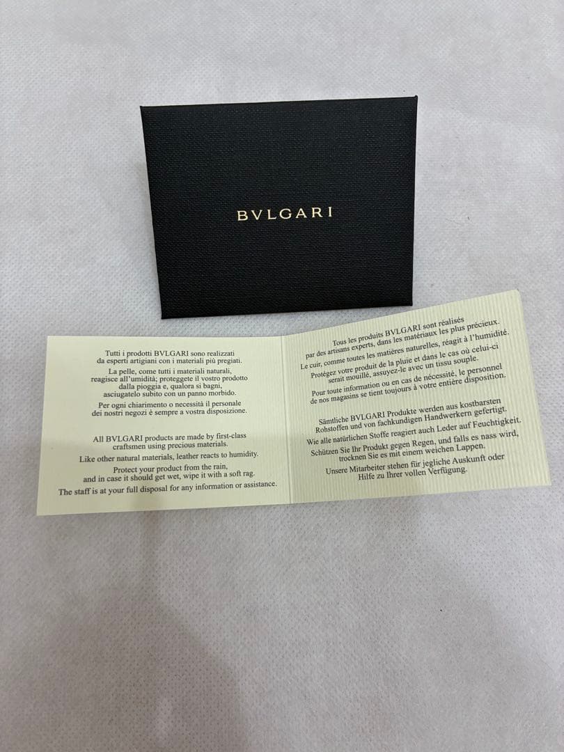 【未使用】BVLGARI ブルガリ　キーケース　ブラック　レザー