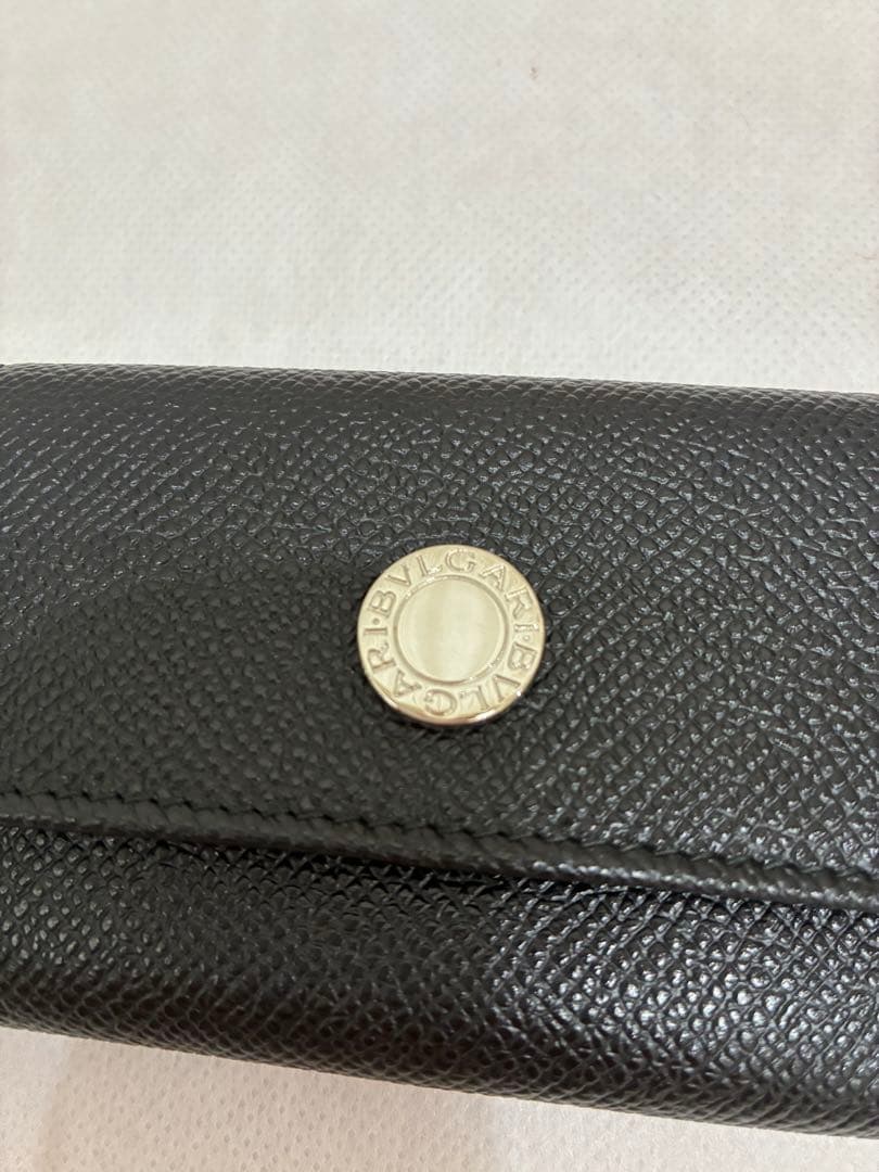 【未使用】BVLGARI ブルガリ　キーケース　ブラック　レザー