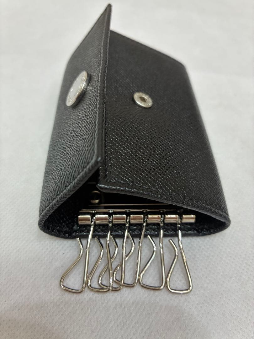 【未使用】BVLGARI ブルガリ　キーケース　ブラック　レザー