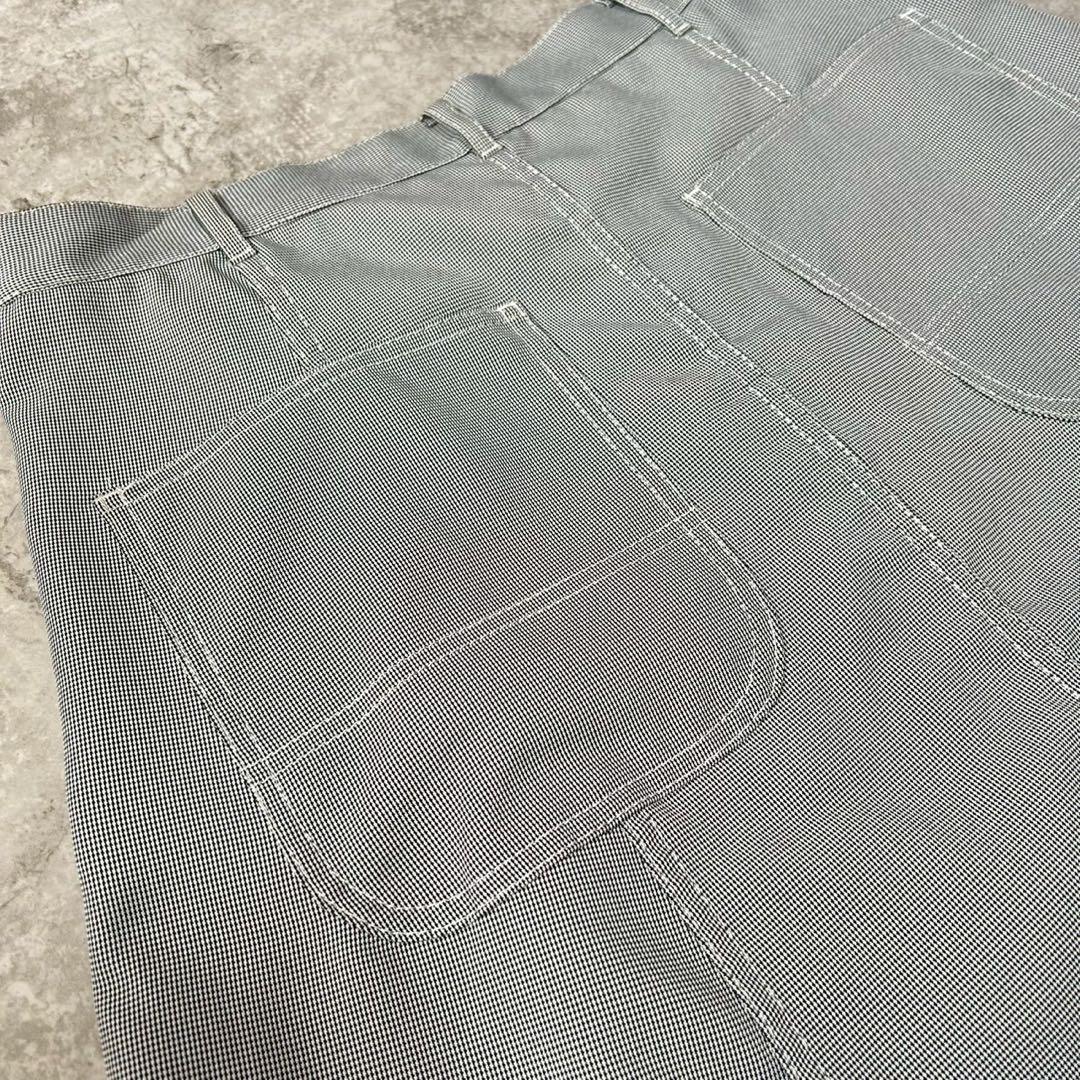 ブラック コムデギャルソン サルエルパンツ チェック 千鳥孔子