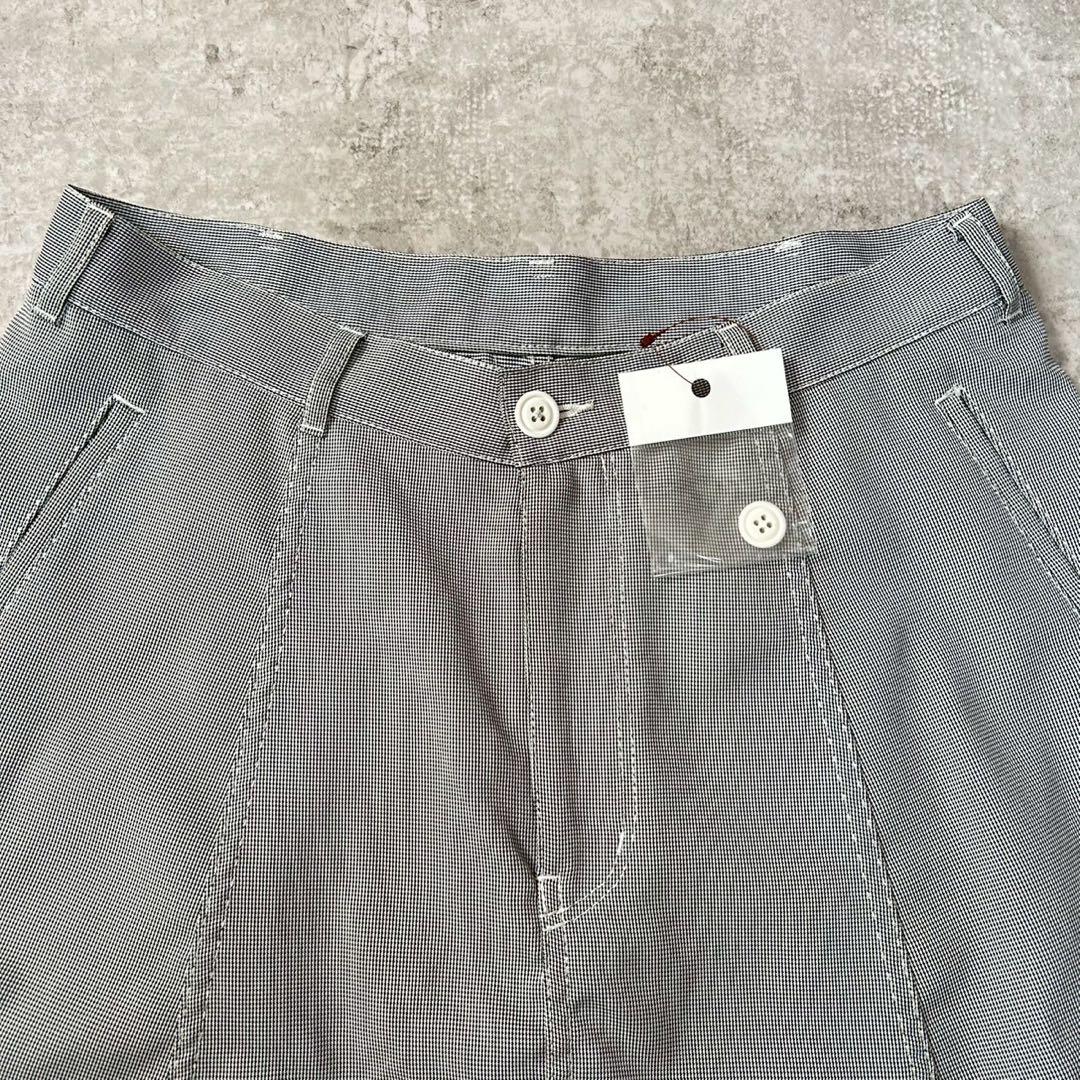 ブラック コムデギャルソン サルエルパンツ チェック 千鳥孔子