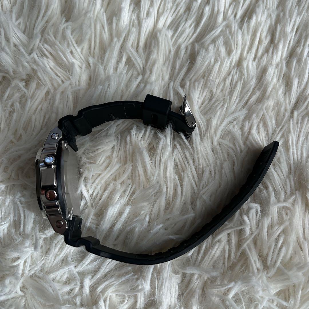 箱付き美品✨g-shock 5600 メタル　ブラック casio シルバー