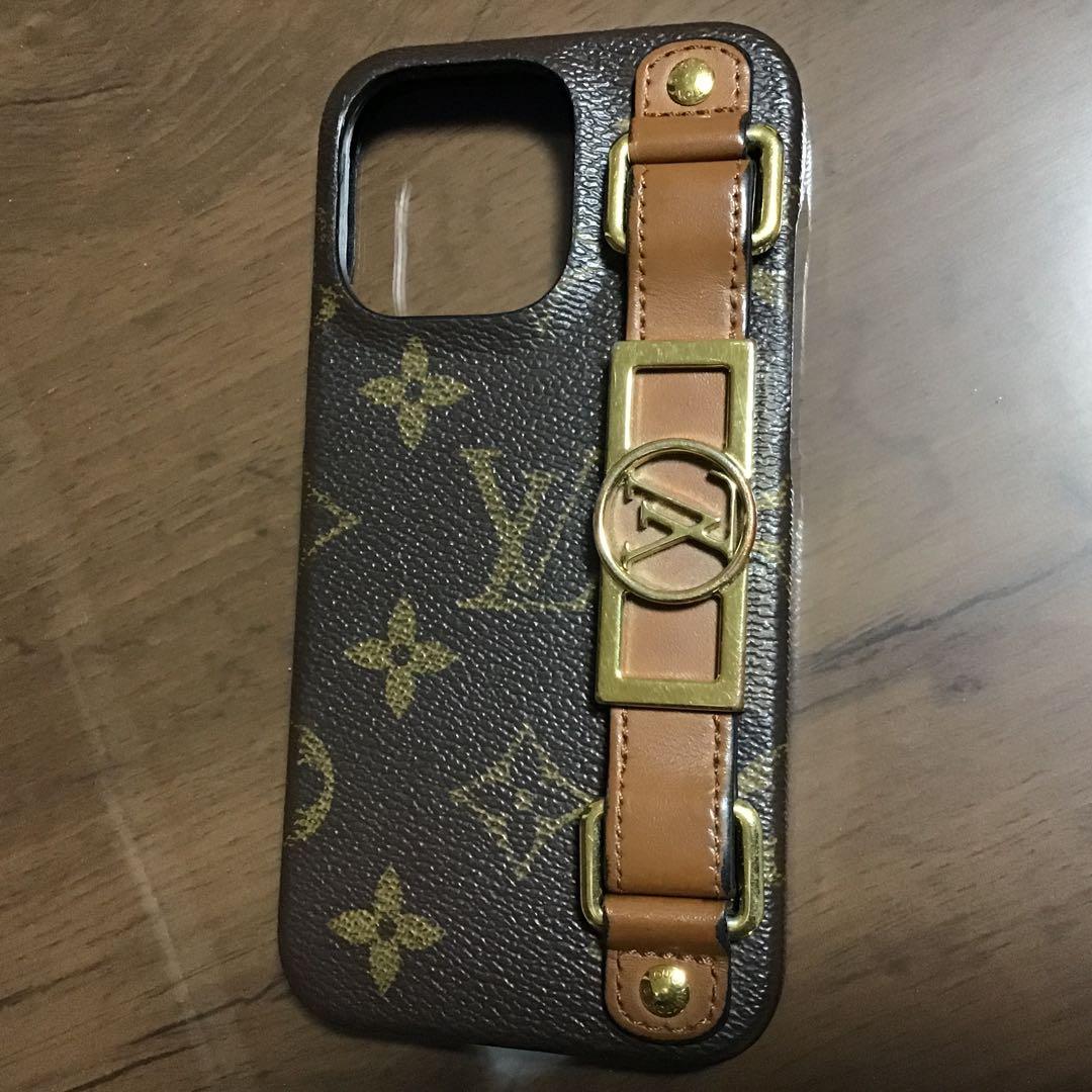 iPhone用モノグラムレザーケース13pro 美品