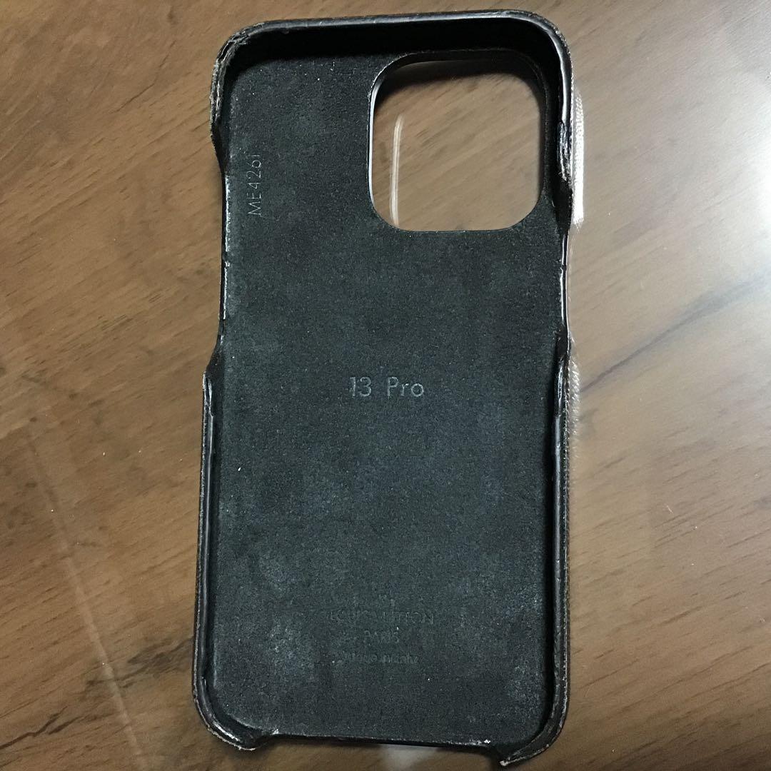 iPhone用モノグラムレザーケース13pro 美品