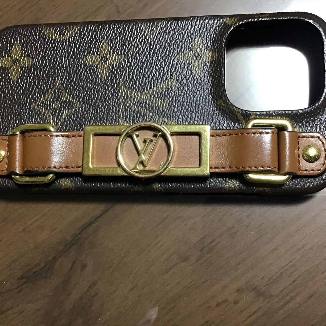 iPhone用モノグラムレザーケース13pro 美品