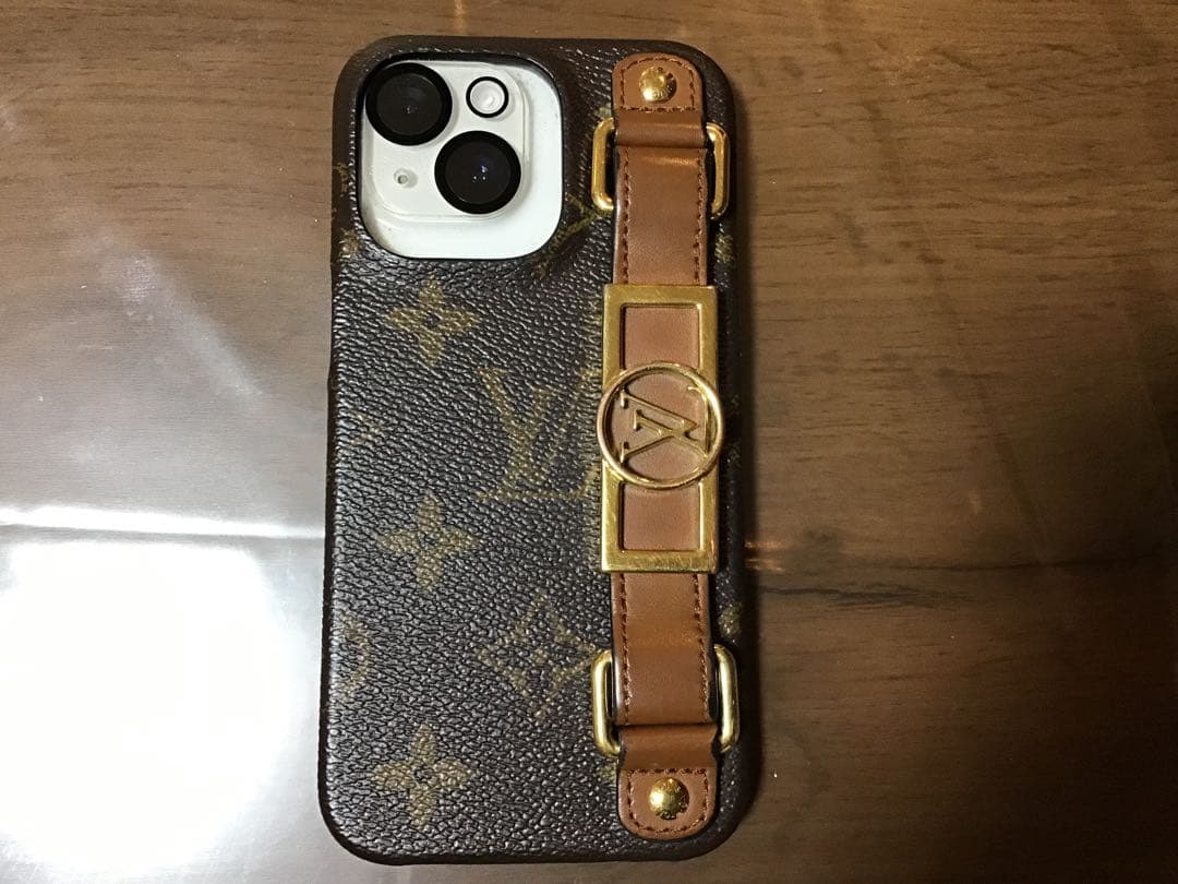 iPhone用モノグラムレザーケース13pro 美品