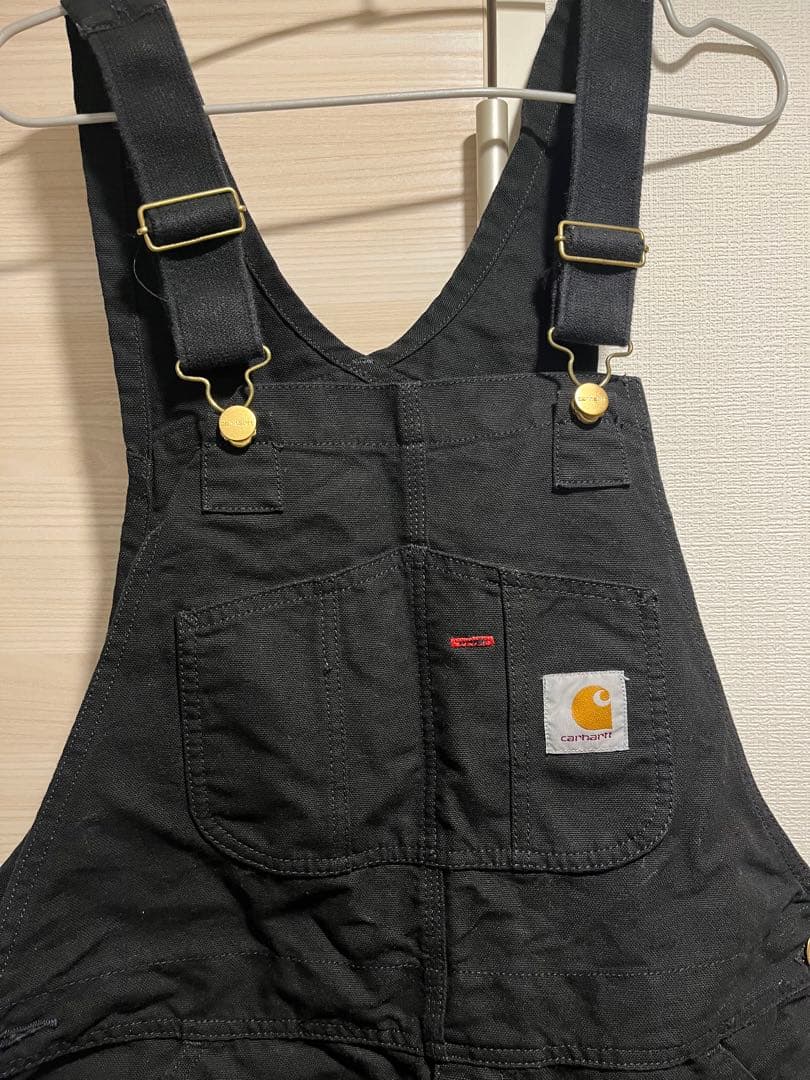 Carhartt WIPブラックオーバーオール