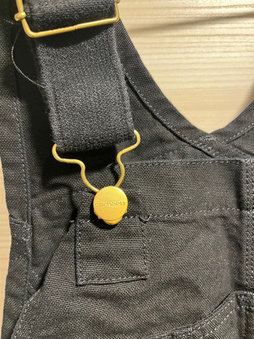 Carhartt WIPブラックオーバーオール