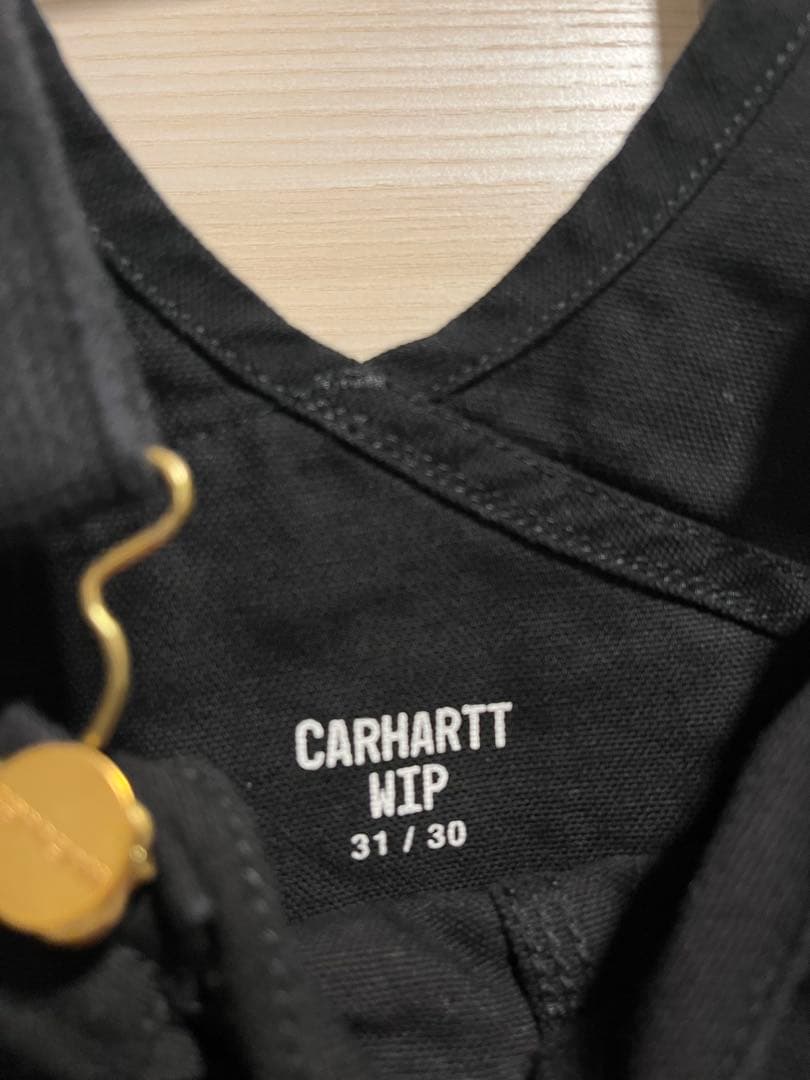 Carhartt WIPブラックオーバーオール