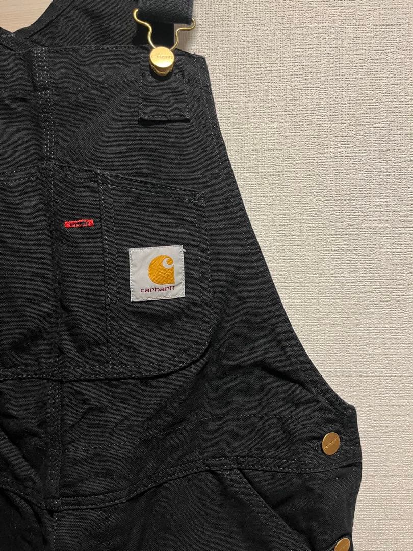 Carhartt WIPブラックオーバーオール
