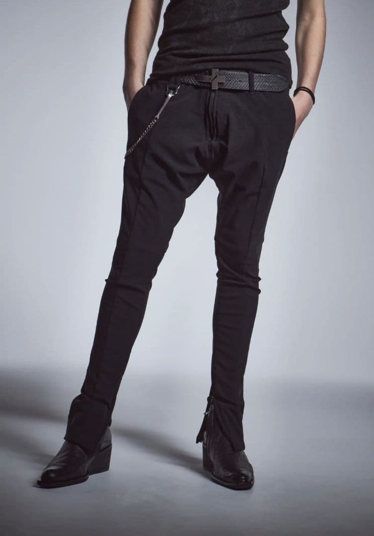 【新品】kiryuyrik キリュウキリュウ カーブサルエルストレッチパンツ