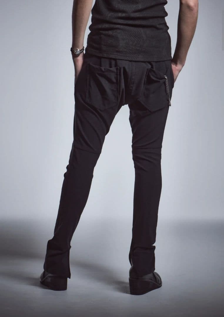 【新品】kiryuyrik キリュウキリュウ カーブサルエルストレッチパンツ