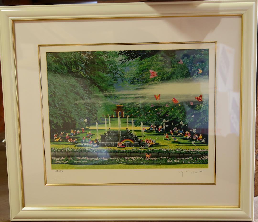 ヒロ・ヤマガタ 『森の蝶々』 シルクスクリーン