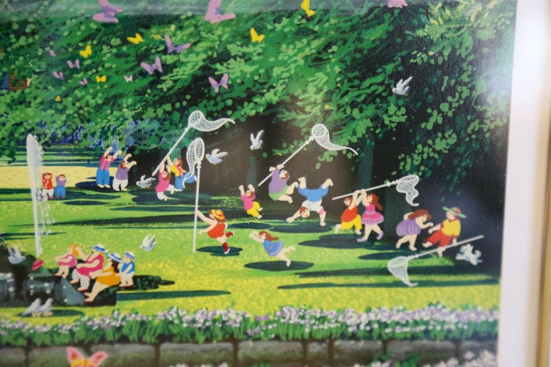 ヒロ・ヤマガタ 『森の蝶々』 シルクスクリーン