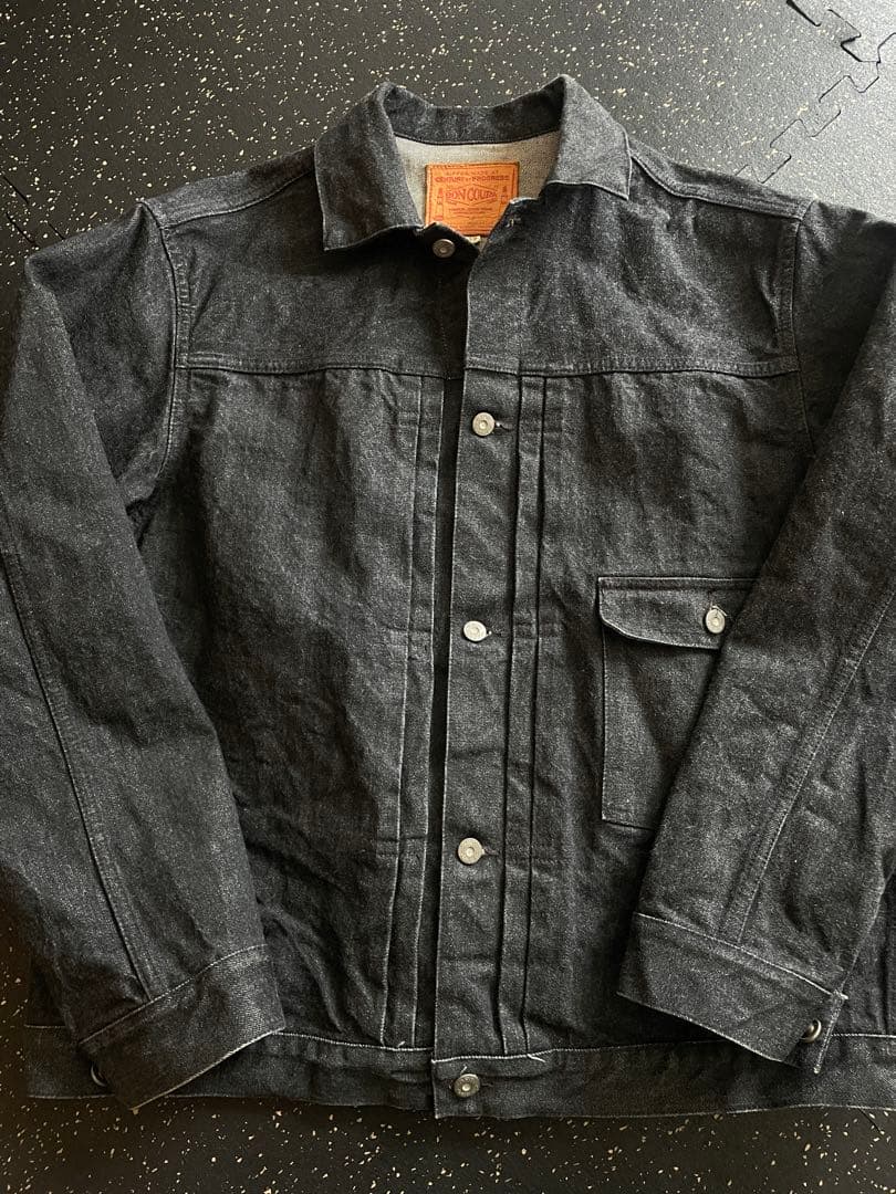 boncoura 9周年　ブラックデニムジャケット　1st