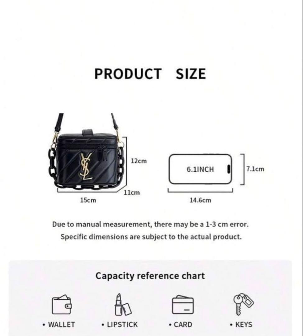 【未使用】イヴサンローラン ノベルティヴァニティポーチ/ショルダーバッグ YSL