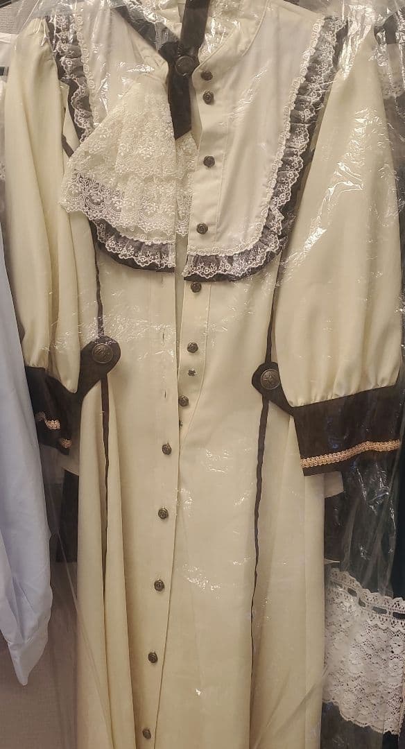 Innocent world フルールバッスルドレス(半袖)　アイボリー　L