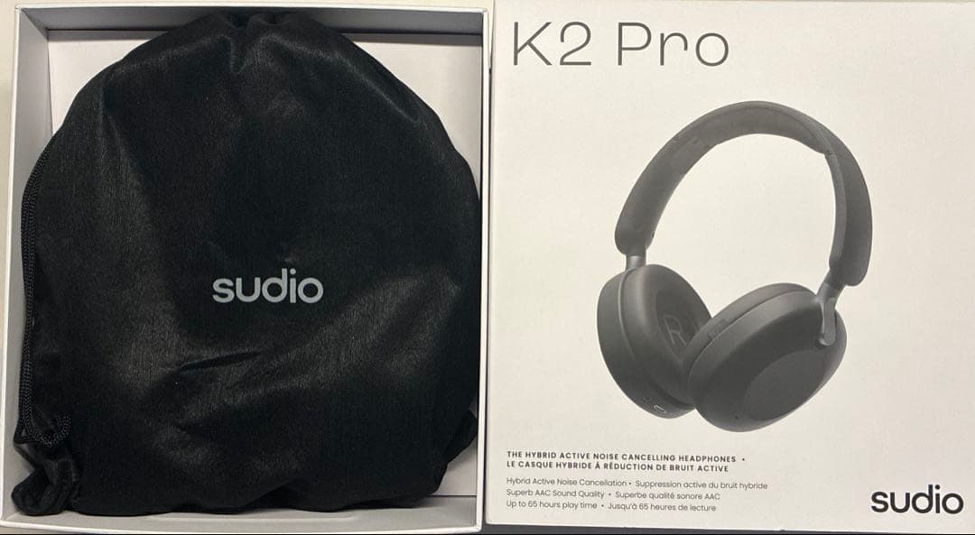 Sudio K2 Pro ワイヤレスヘッドホン ブラック ほぼ未使用