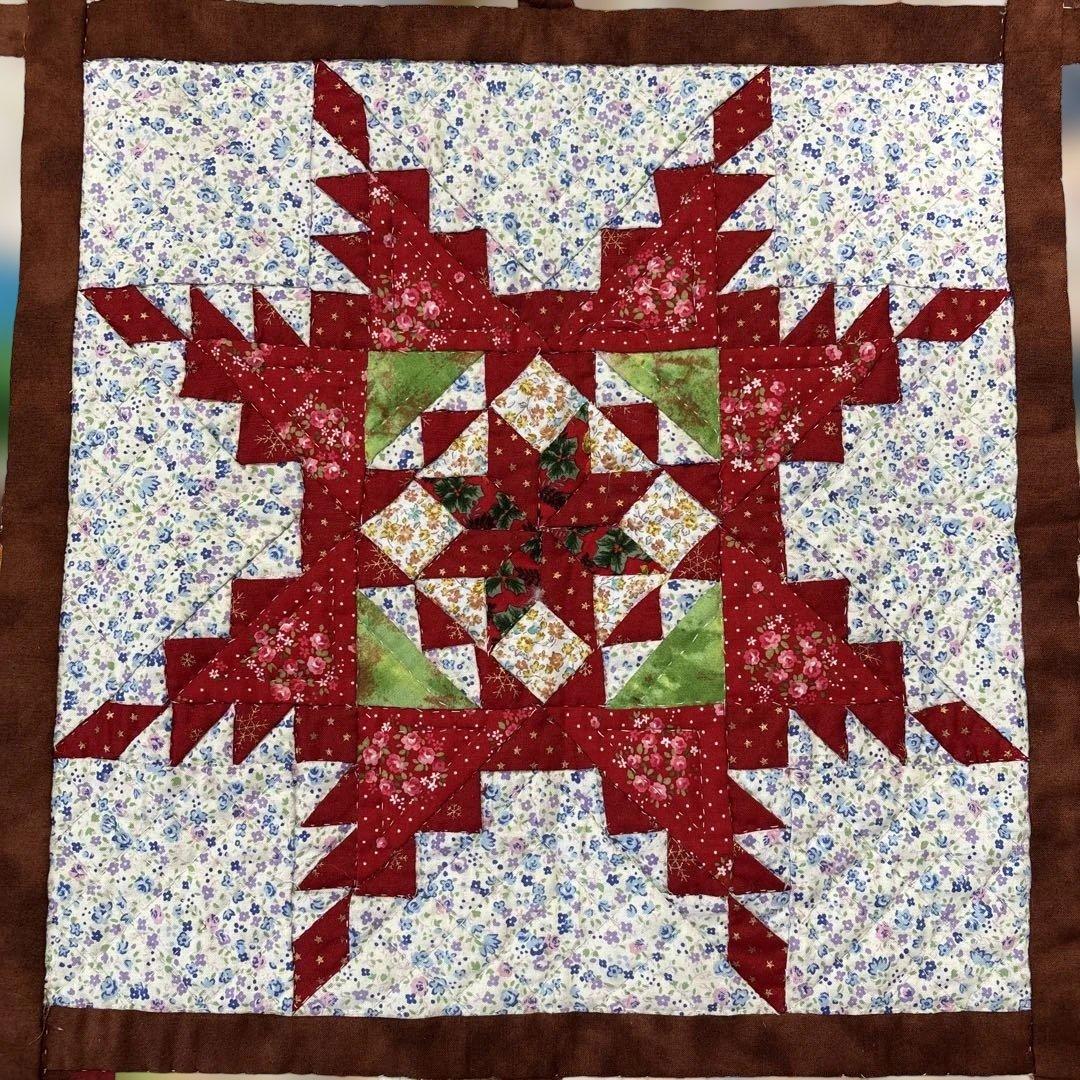 (週末値下げ)ハンドメイド パッチワークサンプラーキルトタペストリー