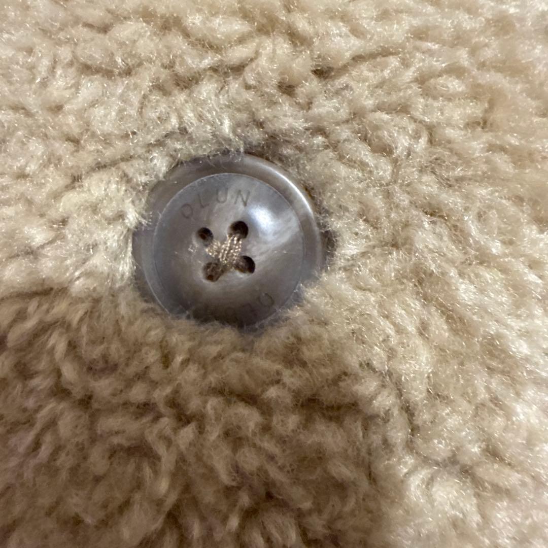 OLUN オルン　きりまる　ルーズ2wayボアコート　ベージュ　M