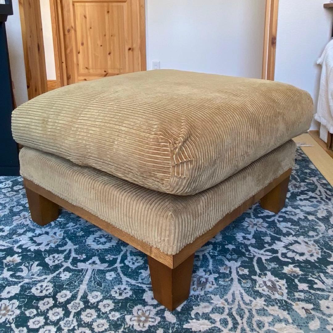 リセノ　フォルク folk オットマン　12cm ブラウン×キャメル