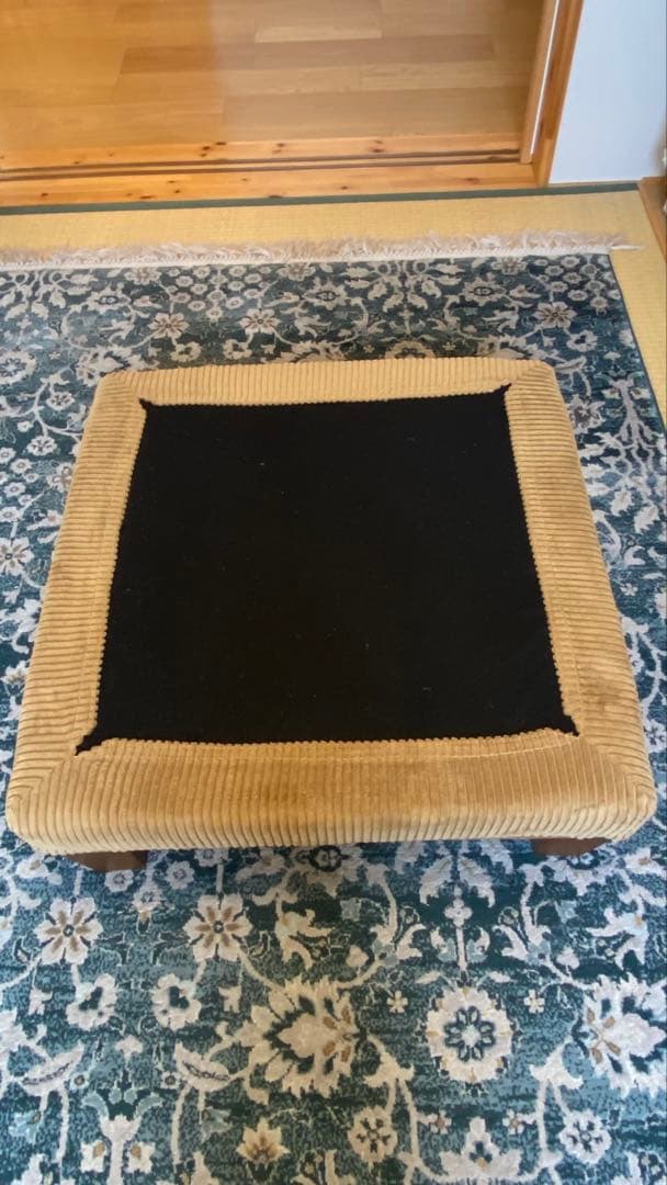 リセノ　フォルク folk オットマン　12cm ブラウン×キャメル