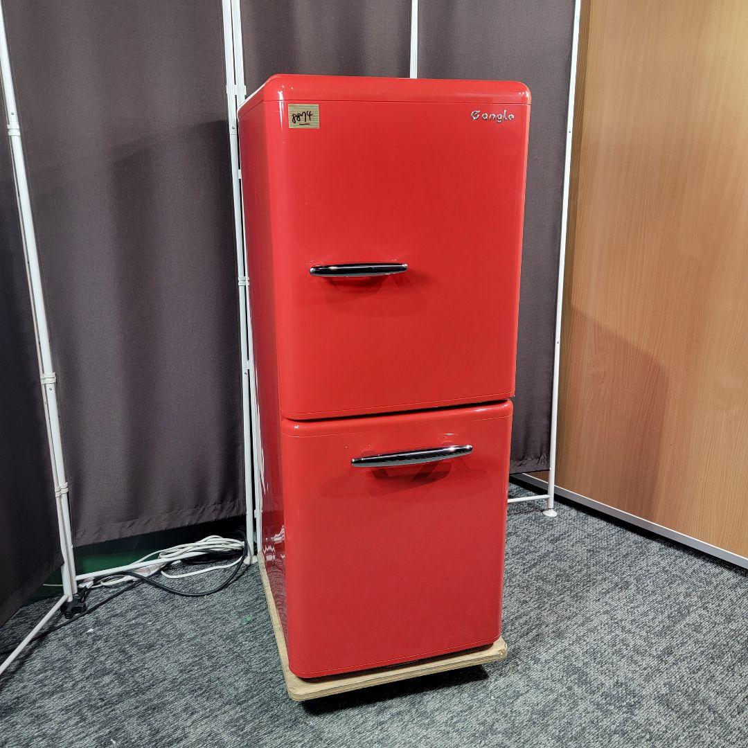 8874送料無料！レトロデザイン！eangle 2ドア 冷蔵庫