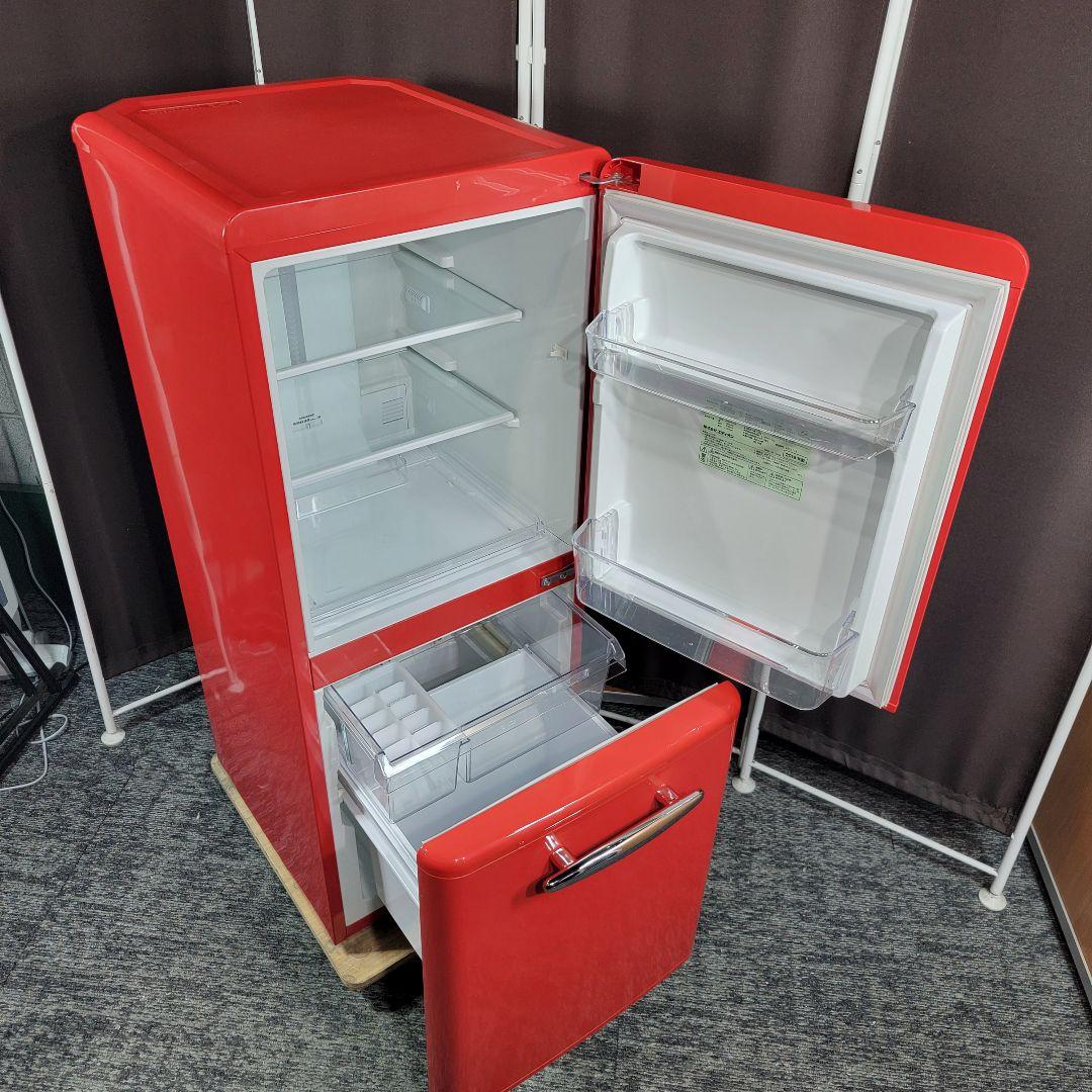 8874送料無料！レトロデザイン！eangle 2ドア 冷蔵庫