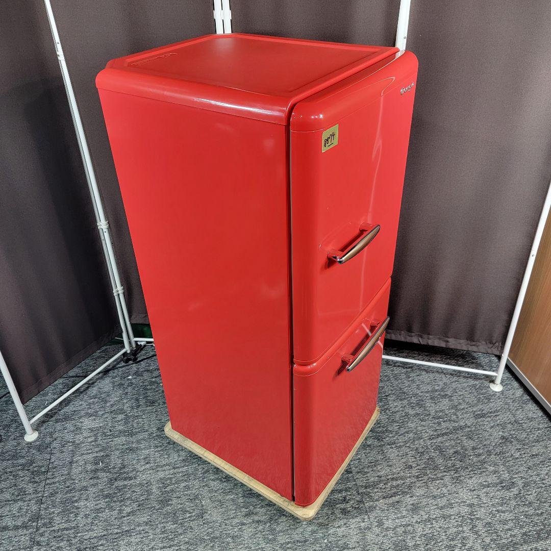 8874送料無料！レトロデザイン！eangle 2ドア 冷蔵庫