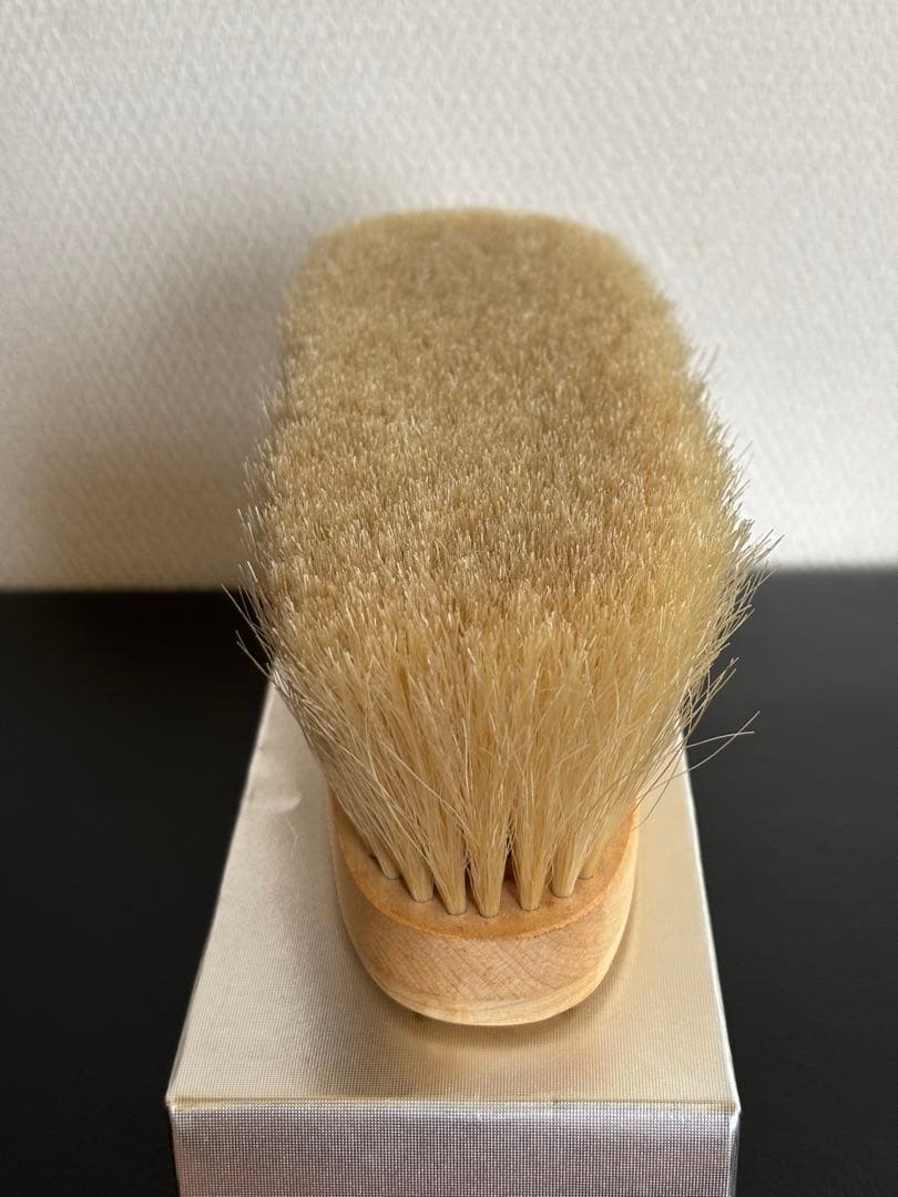 【美品】ブラシの平野　手植え水雷型　馬尾毛100% 金クシ付属