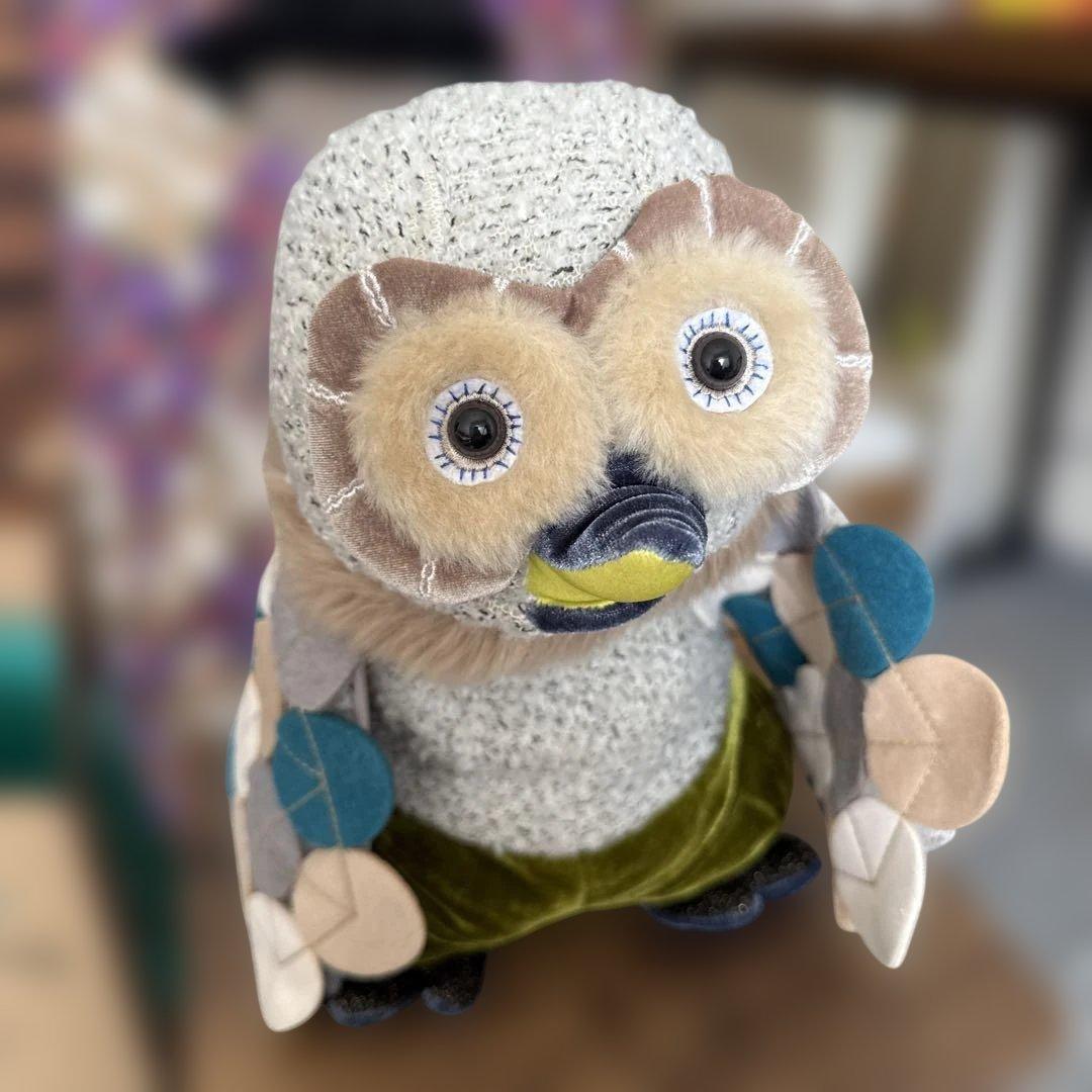クチパクアニマルスピーカーオウル ぬいぐるみ フクロウ　入江優子（IRIIRI）