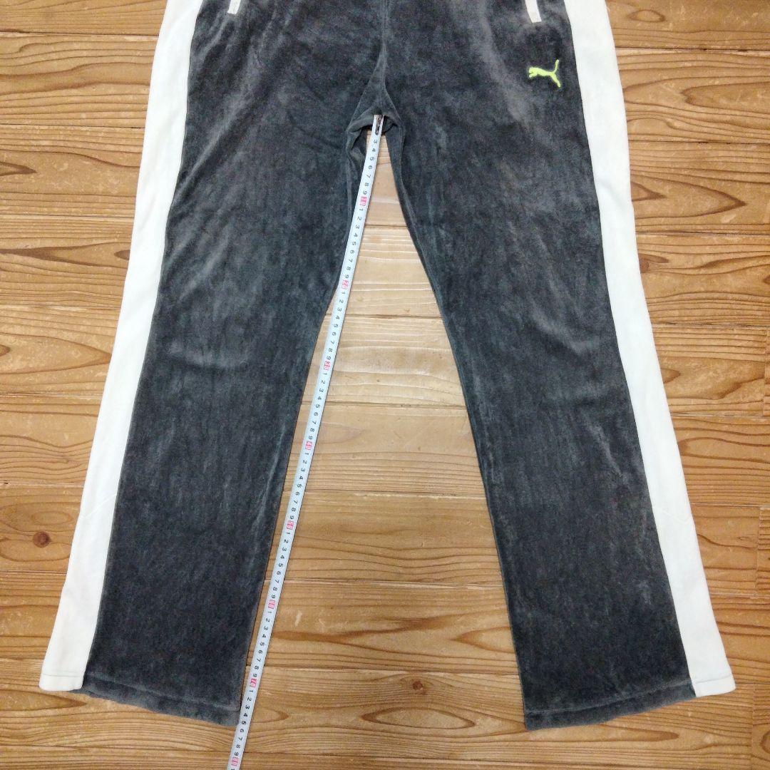 PUMA ベロア ジャージセットアップ Lサイズ グレー