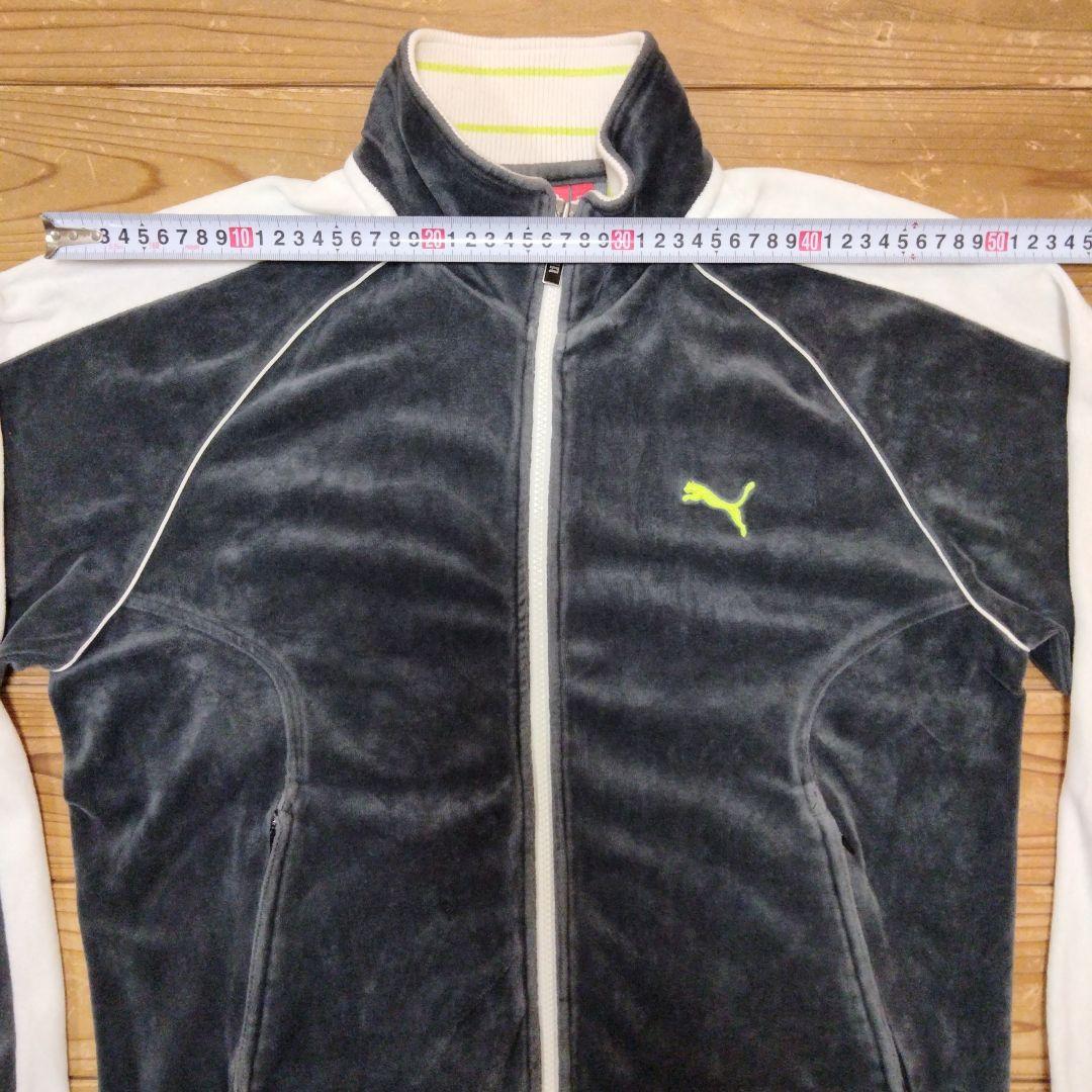 PUMA ベロア ジャージセットアップ Lサイズ グレー