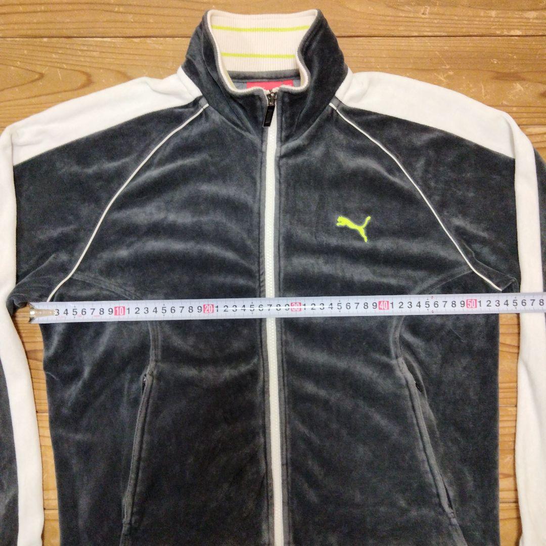 PUMA ベロア ジャージセットアップ Lサイズ グレー