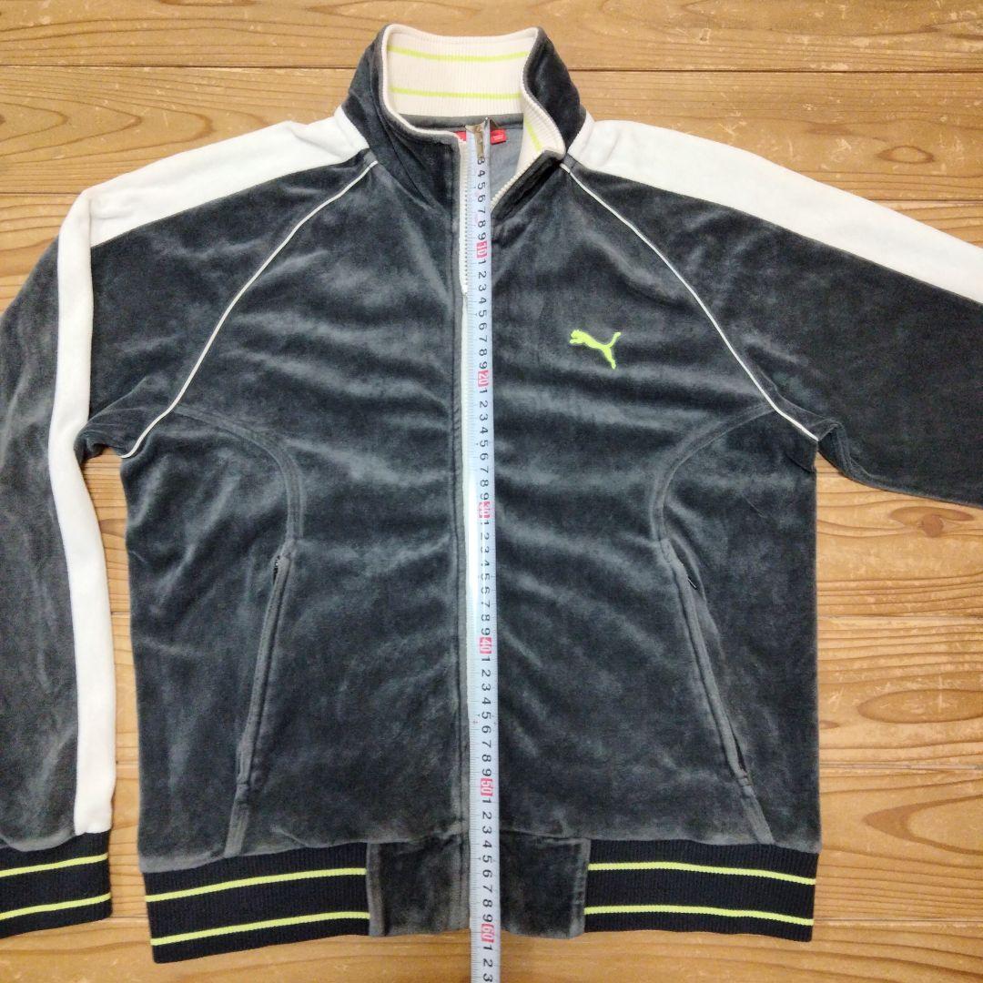 PUMA ベロア ジャージセットアップ Lサイズ グレー
