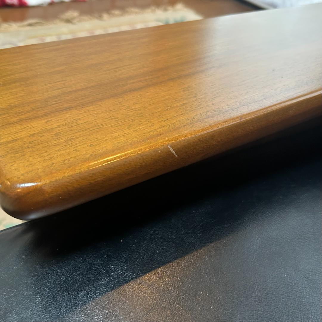 浜本工芸　黒本革レザー1人掛けソファ-b