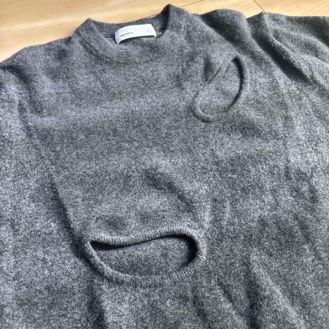 TOGA ARCHIVES ホールプルオーバーニット グレー ウール