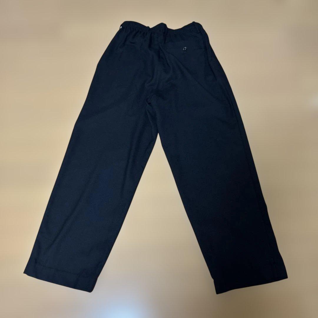 MARKAWARE ウールヴィエラ　ブラックワイドスラックス