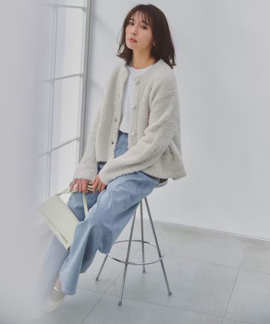 【2色セット　新品未使用】STORY×UNFILOシャギーニット カーディガン