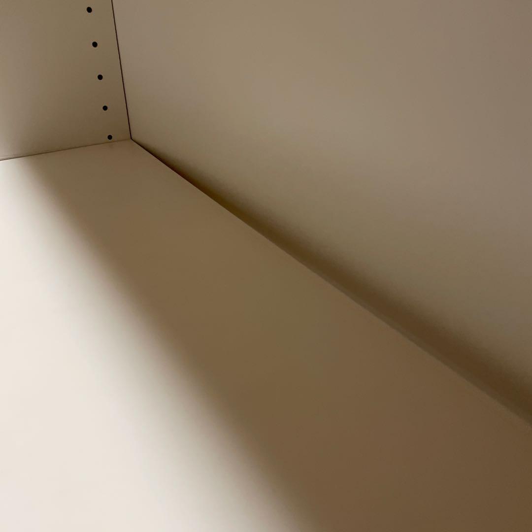 ホワイト 6段本棚 木製