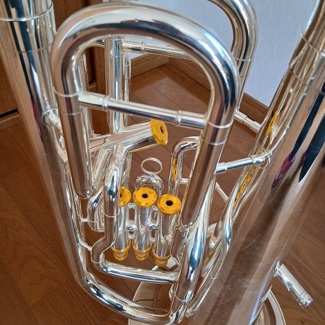 PLAYTECH ユーフォニアム 4ピストン(サイドアクション) 銀メッキ仕上げ