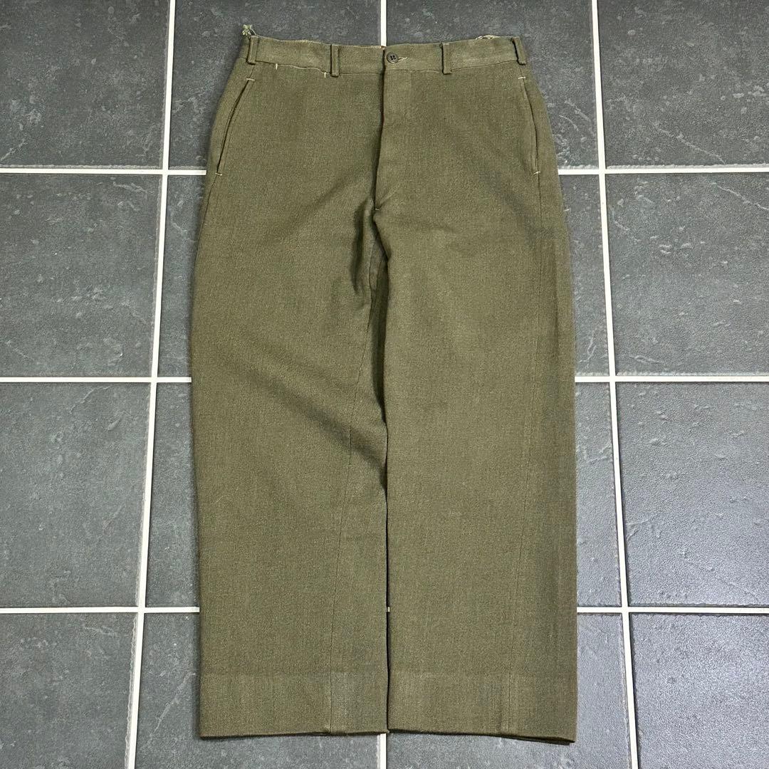 40s USMC【ウールギャバンジン　wool trousers レア】
