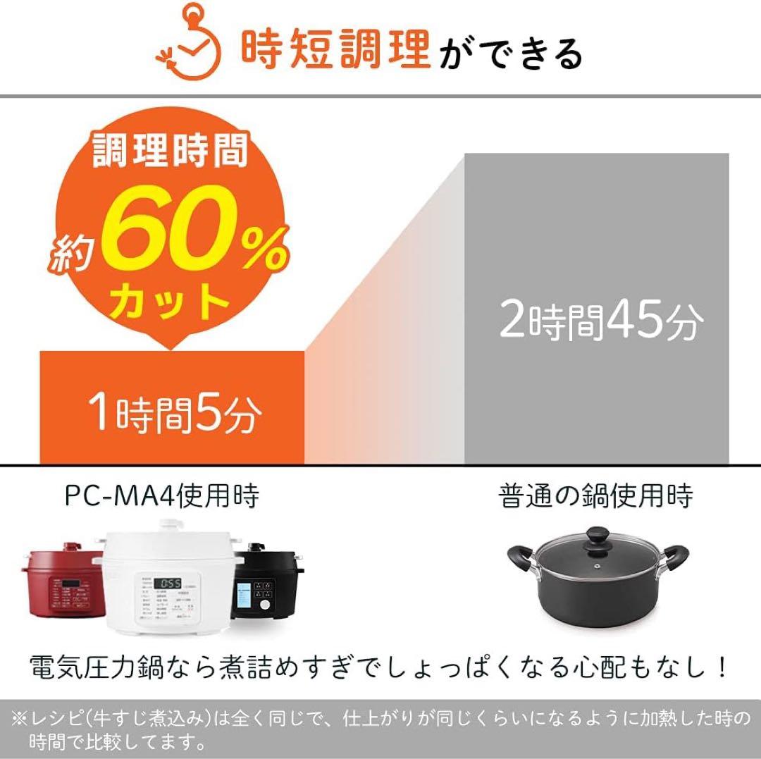 新品未開封　IRIS OHYAMA 電気圧力鍋 PC-MA2-W 2.2L