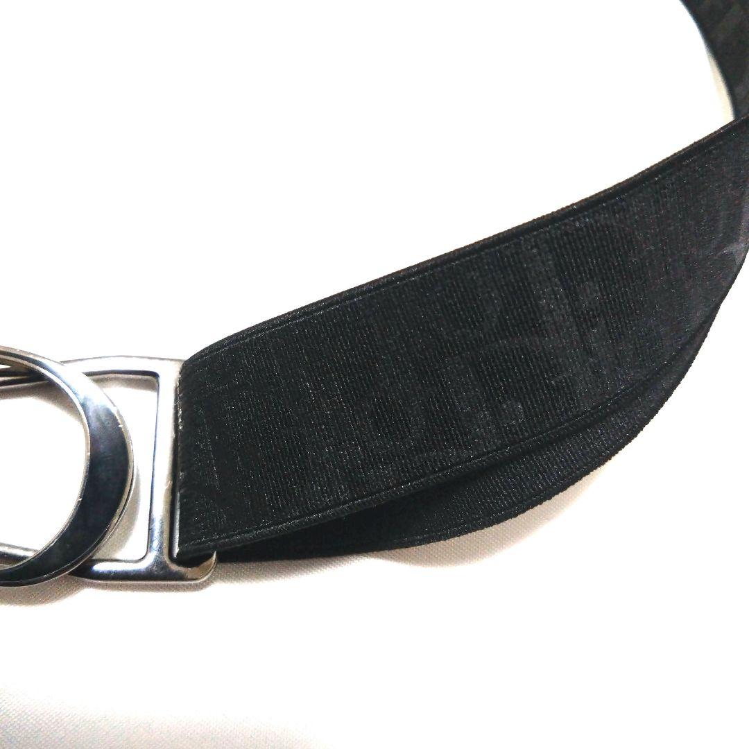 超希少　Christiandior　ナイロン　伸縮ベルト　ロゴ　オブリーク