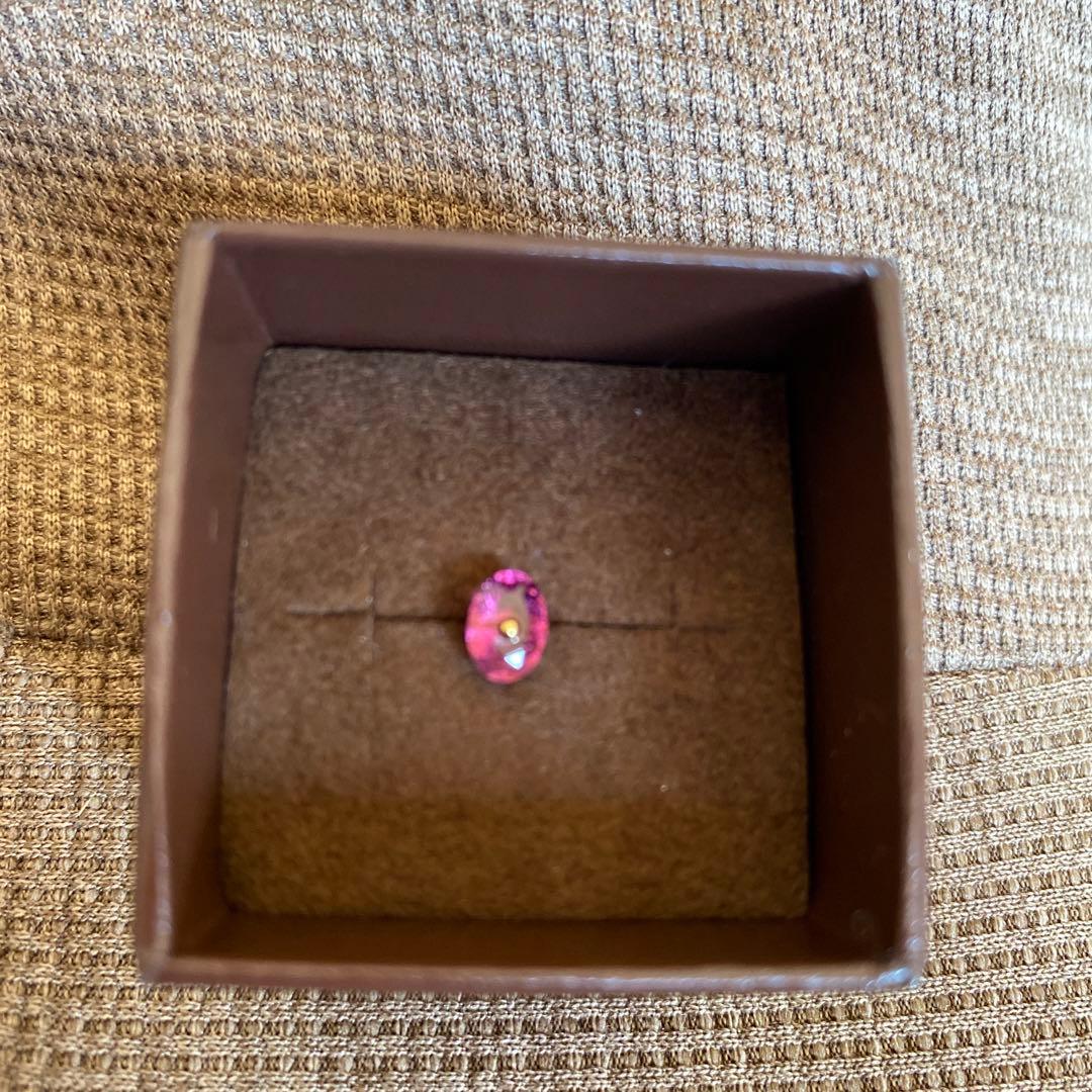 アガット  片耳用ピアス　トルマリン　未使用