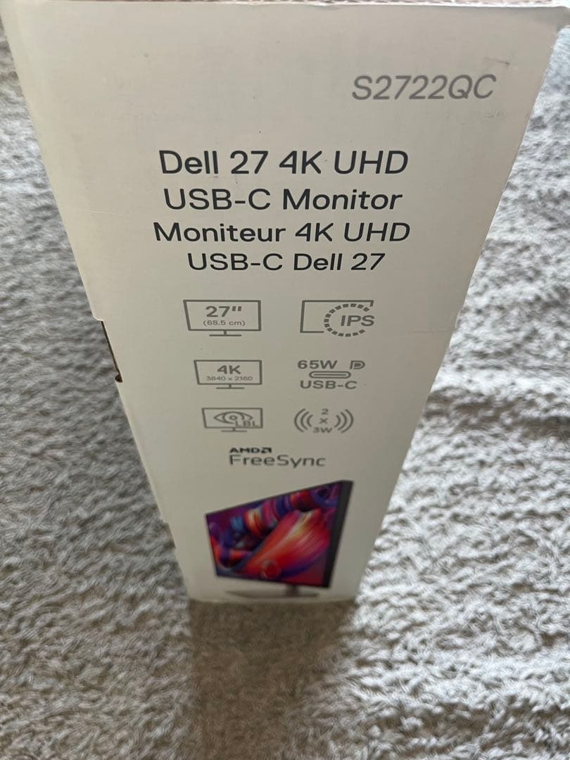 ディスプレイ・モニター本体 Dell 27 4K UHD USB-C Monitor S2722QC