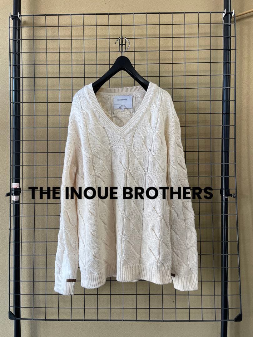 THE INOUE BROTHERS ロイヤルアルパカ ケーブル編み ニット