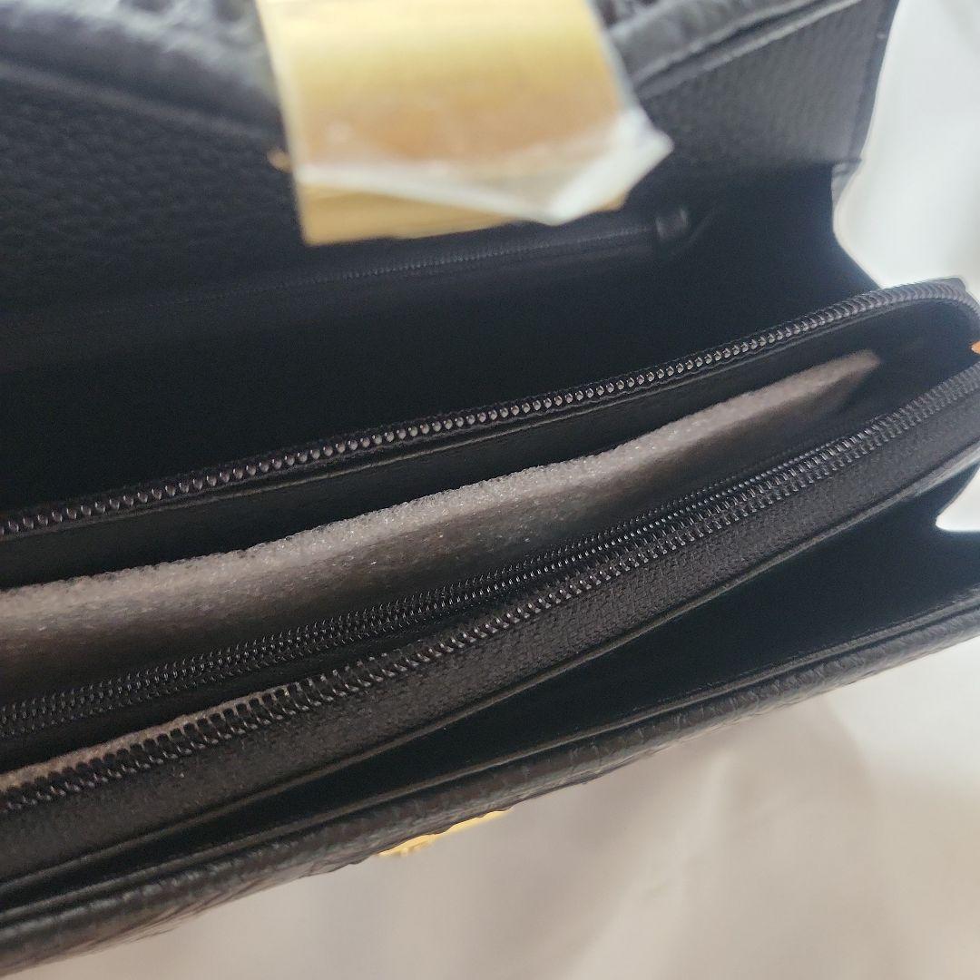 amiet カイマン レザーハンドバッグ ショルダー 2way 黒　ロック付き